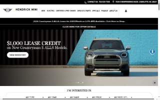 Hendrick MINI website