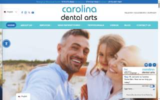 Carolina Dental Arts Durham website
