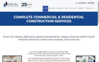 Ideal Construction website