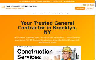 S & R General Construction NYC Corp. website