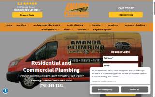 Amanda Plumbing of Columbus website