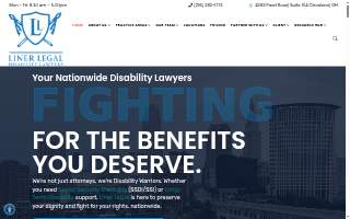 Liner Legal, LLC - Disability Lawyers of Akron website