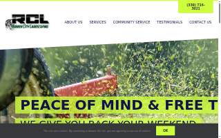 Rubber City Landscaping website