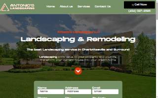 Antonio's Landscaping & concrete LLC website