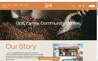 Spins Coffee website