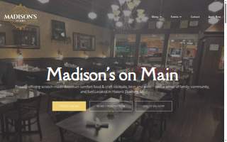 Madison's on Main website