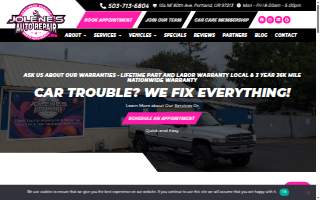 Jolene's Auto Repair website