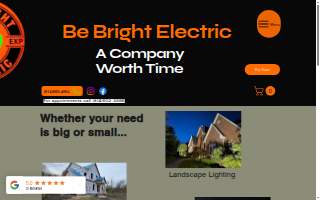 Be Bright Electric website