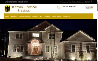 Hartman Electrical Services website
