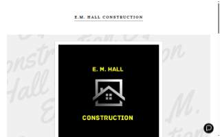 E M Hall Construction website