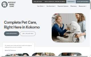 Northeast Animal Clinic website