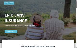 Eric Jans Insurance Agency website