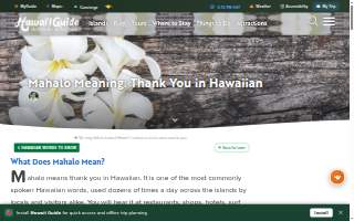 Mahalo Coffee Roasters website