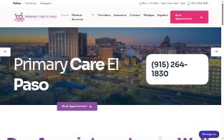 Primary Care El Paso (East) website