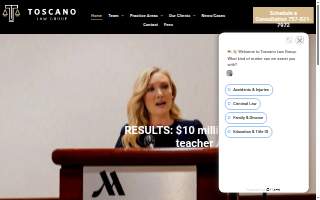 Toscano Law Group website