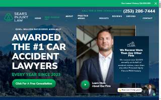 Sears Injury Law, PLLC of Tacoma website