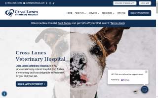 Cross Lanes Veterinary Hospital of Charleston website