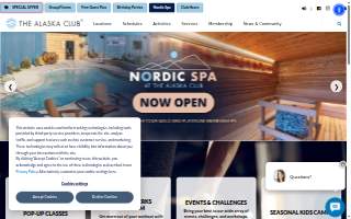 The Alaska Club Eagle River Gym & Pool of Anchorage website