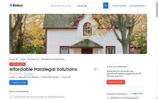 Affordable Paralegal Solutions website