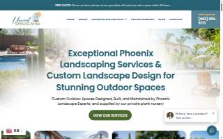 Unwind Landscapes website