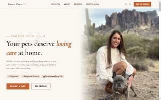 Desert Paws Mobile Veterinary Care website