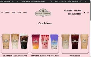 Simply Shroom Cafe website