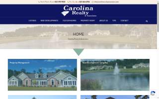 Carolina Realty & Associates website