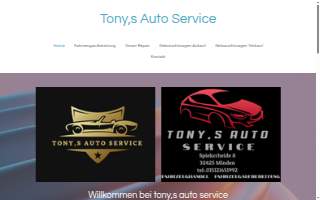 Tony's Auto Services Inc website