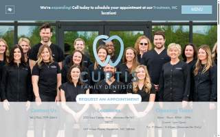 Curtis Family Dentistry website