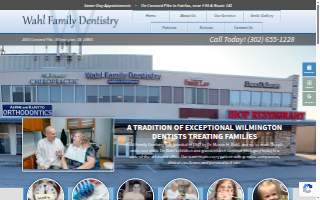 Wahl Family Dentistry website