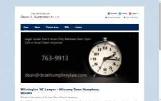 Dean H Humphrey Law Office website