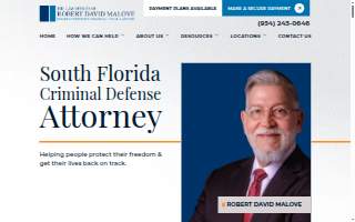 The Law Offices of Robert David Malove website
