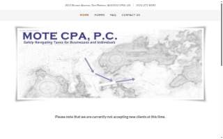 Mote CPA PC website