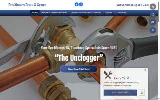 Des Moines Drain & Sewer website