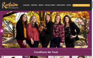Reclaim Chiropractic website