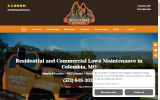 Grizzly Bear Lawn Care website