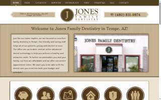 Jones Family Dentistry website