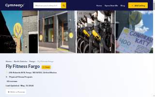 Fly Fitness Fargo website