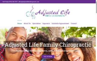 Adjusted Life Chiropractic website