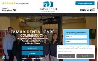 Advanced Dental Wellness website