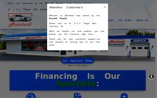 Porcelli's Auto Sales website