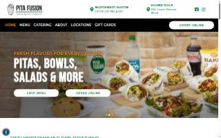 Pita Fusion website