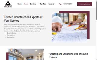 Apex Construction Services, LLC website
