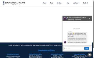 Slone Healthcare Clinics - Norfolk website