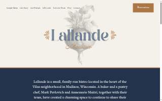 Lallande website