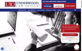 Underwood Law Office website