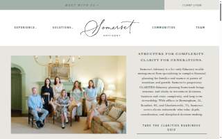Somerset Advisory website