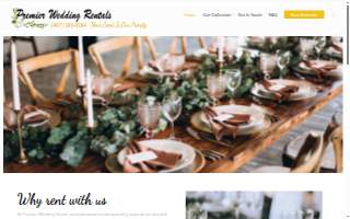 Premier Wedding Rentals of Orlando website