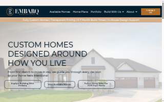 Embarq Signature Homes website
