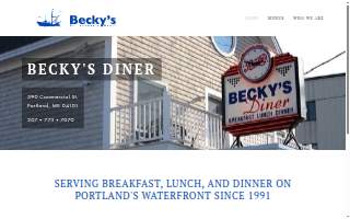 Becky's Diner website